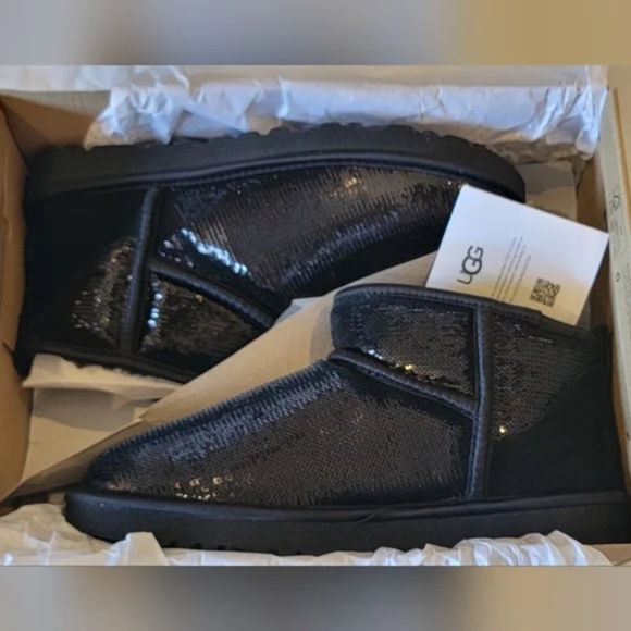 Ugg Classic Ultra Mini Mirror Ball Boot sz 8 - Picture 5 of 6